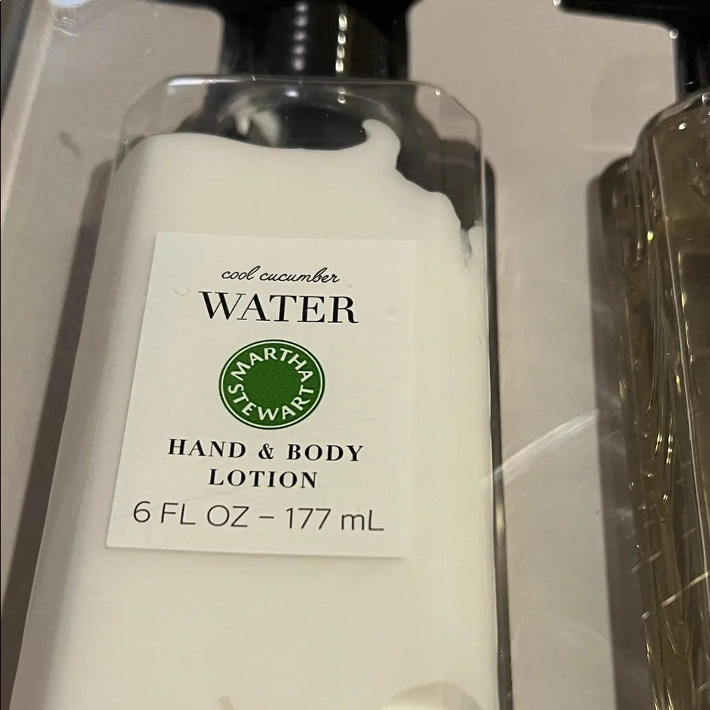 Martha Stewart Cucumber Water Hand Soap and Lotion Set - Picture 2 of 7
